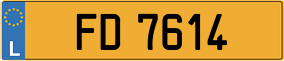 Trailer License Plate